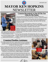 Mayor Ken Hopkins' Newsletter